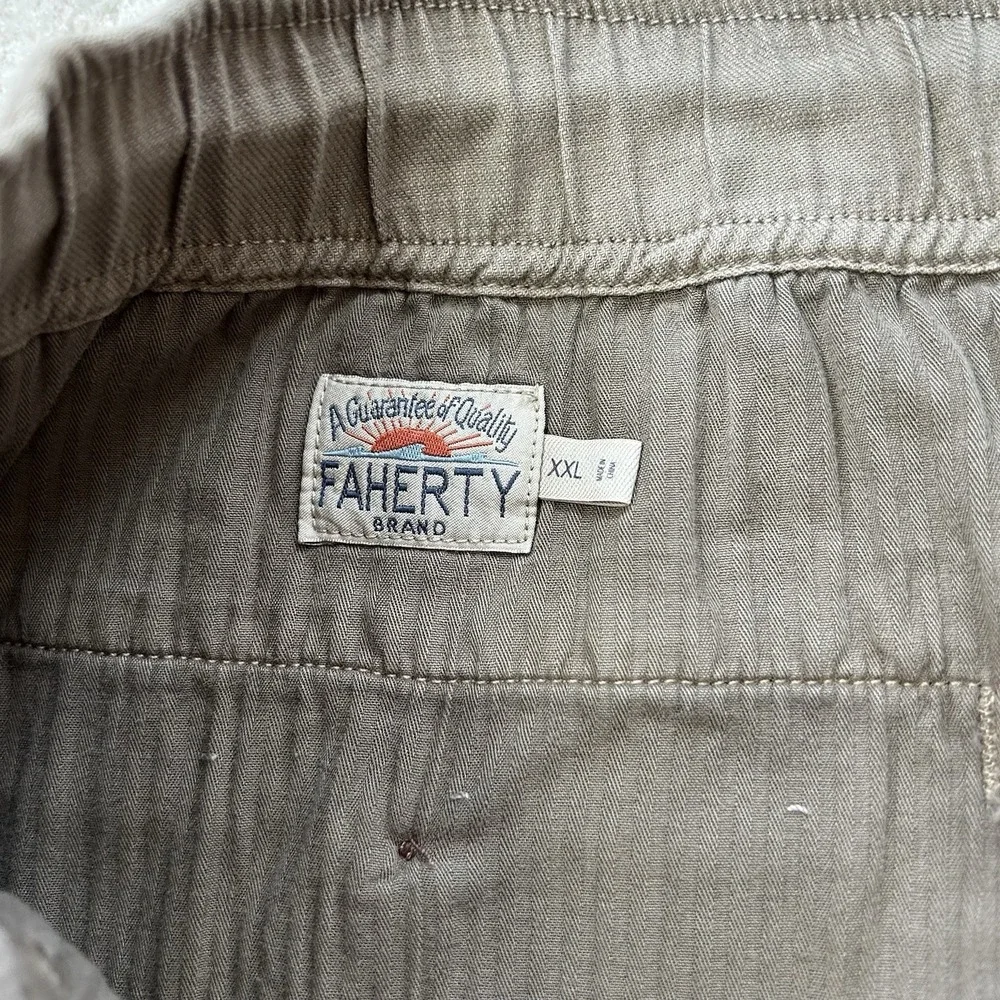 Faherty Essential Shorts Men 38 XXL Flat Front Elastic Waist 6.5